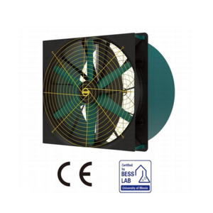 50 Inch High Pressure Axial Fan EC Motor 1.5kW Livestock Duct Ventilation Fan