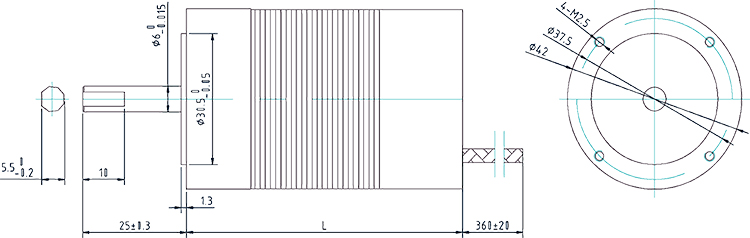 BMM-C42BLDC（官网外形图）